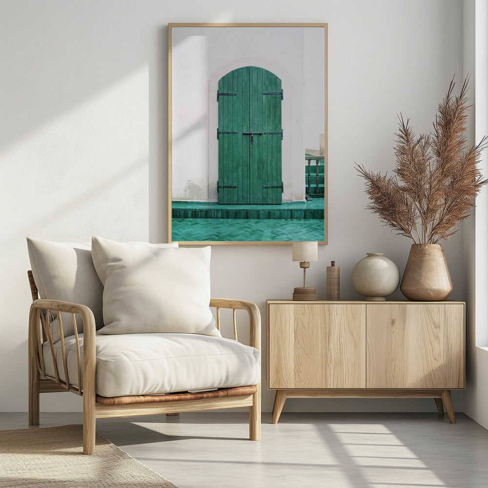 Marrakesh Groene Deur | Poster