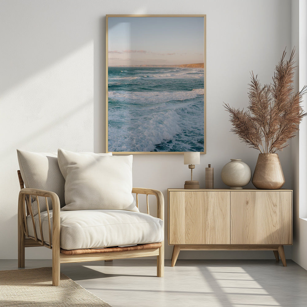 Praia Bordeira zwaait Portugal | Poster