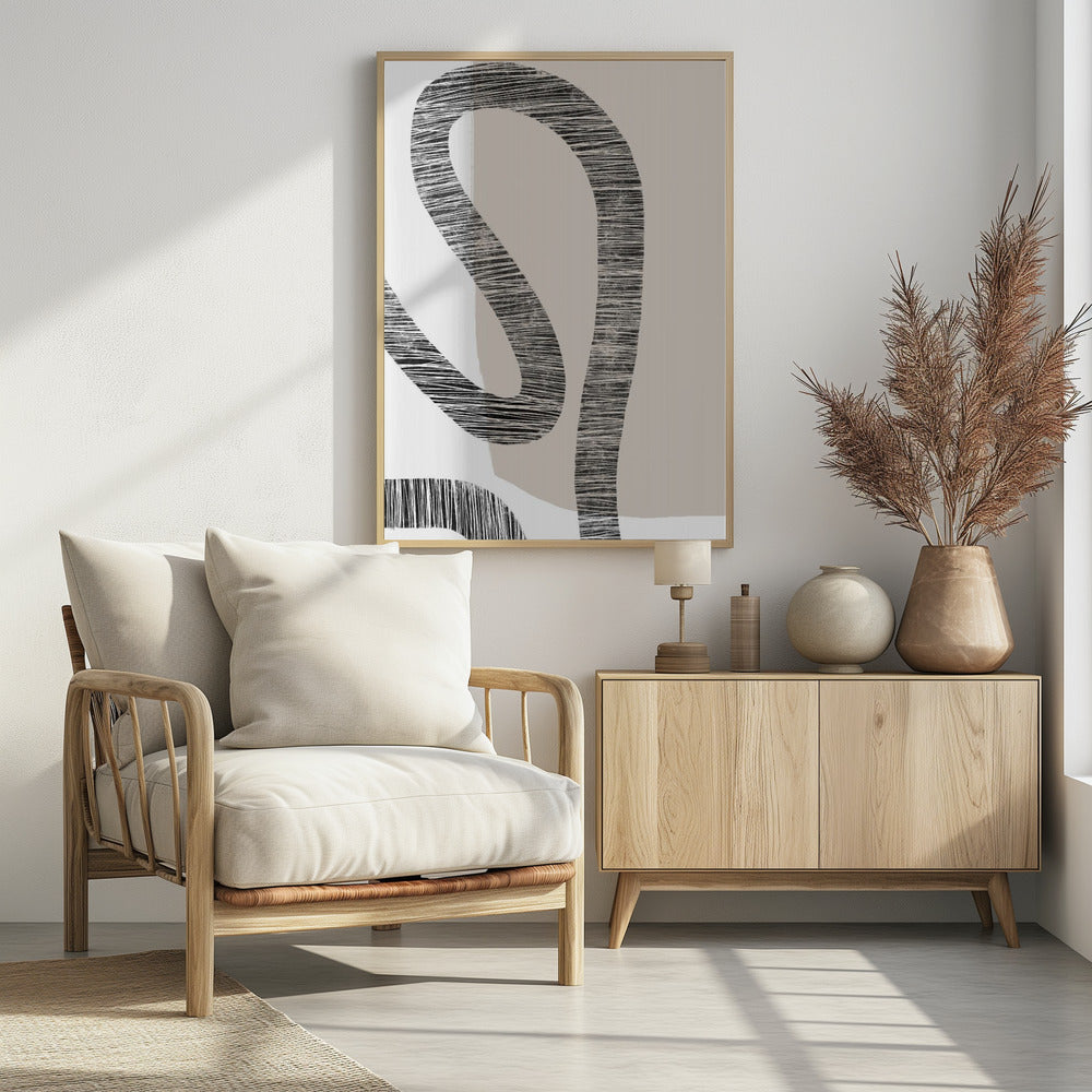 Gebogen texturen | Poster
