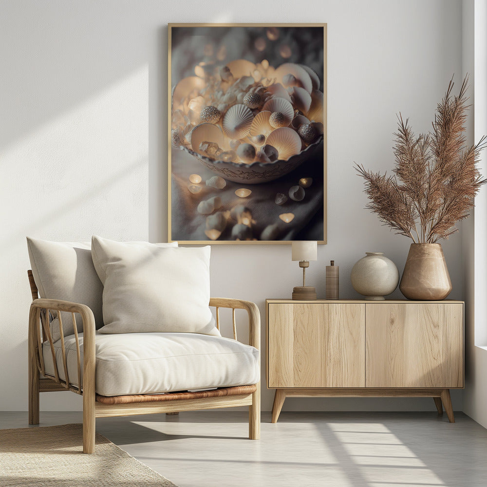 Betoverde Glow Schelpen | Poster
