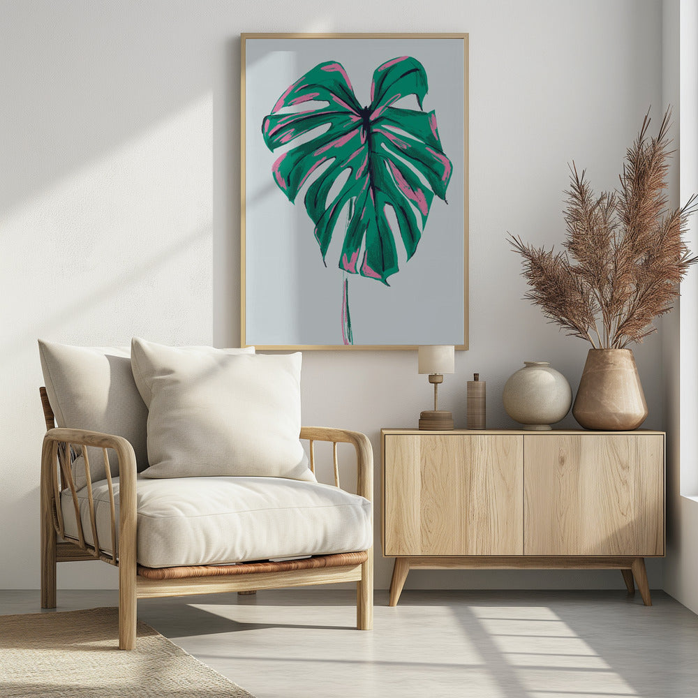 Monstera Deliciosa Licht | Poster