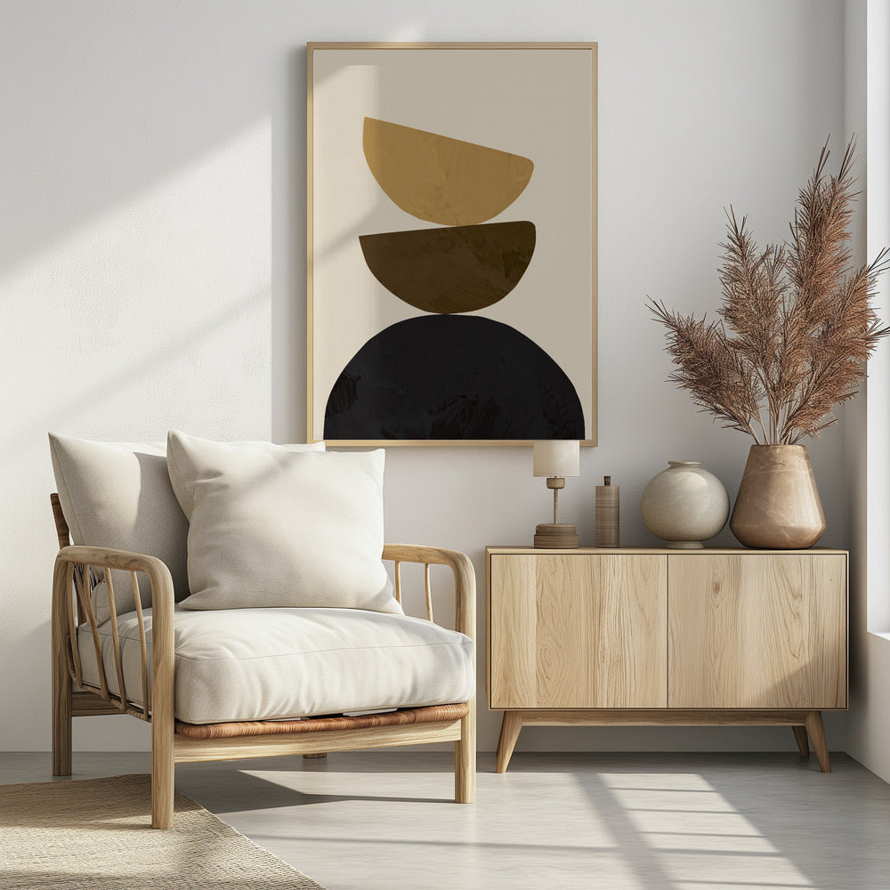 Geometrisch Geel | Poster