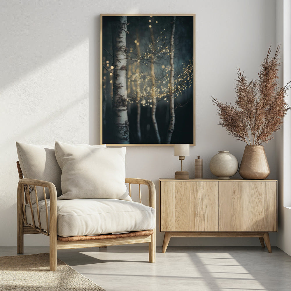 Schitterend berkenbos | Poster