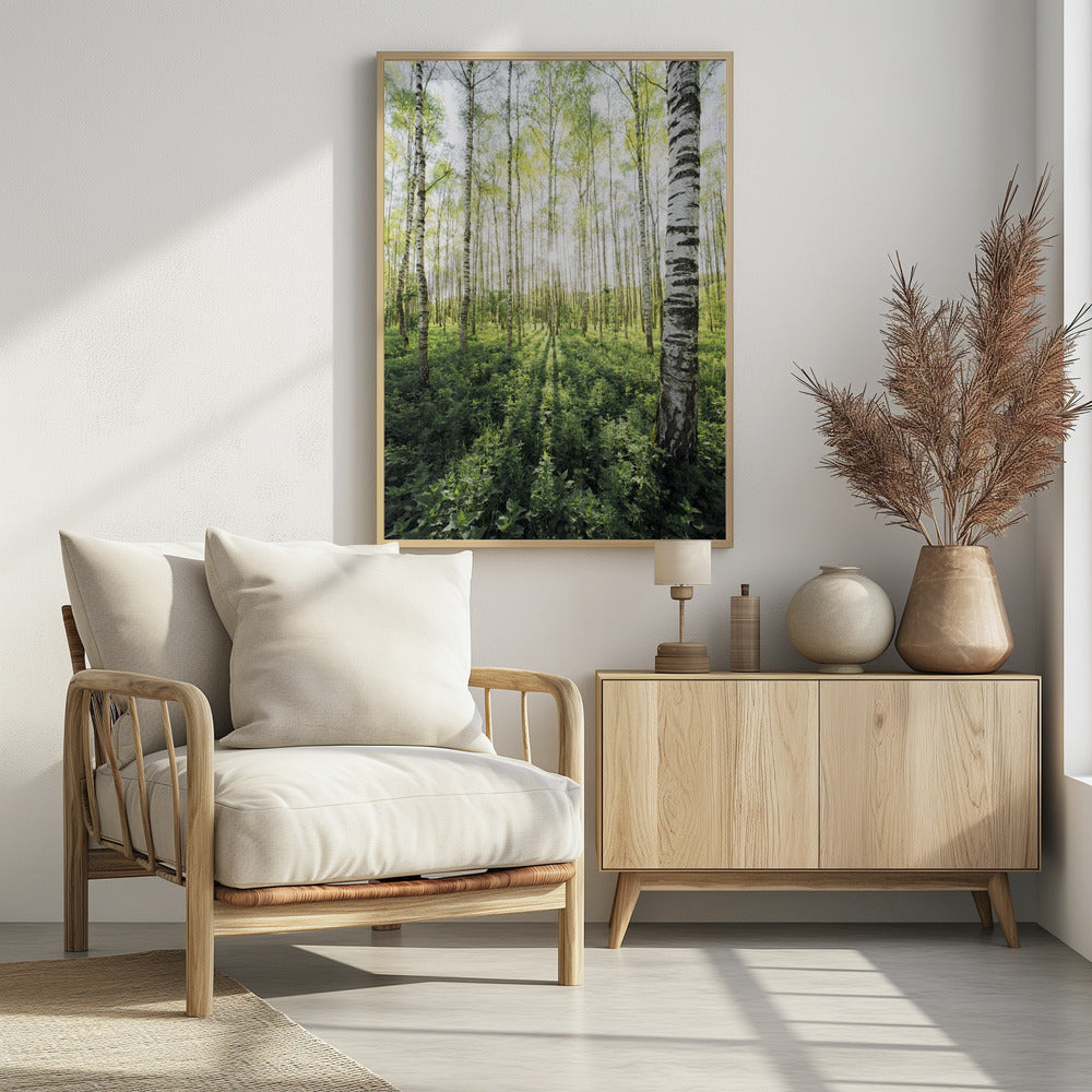 Birch Grove verticaal | Poster