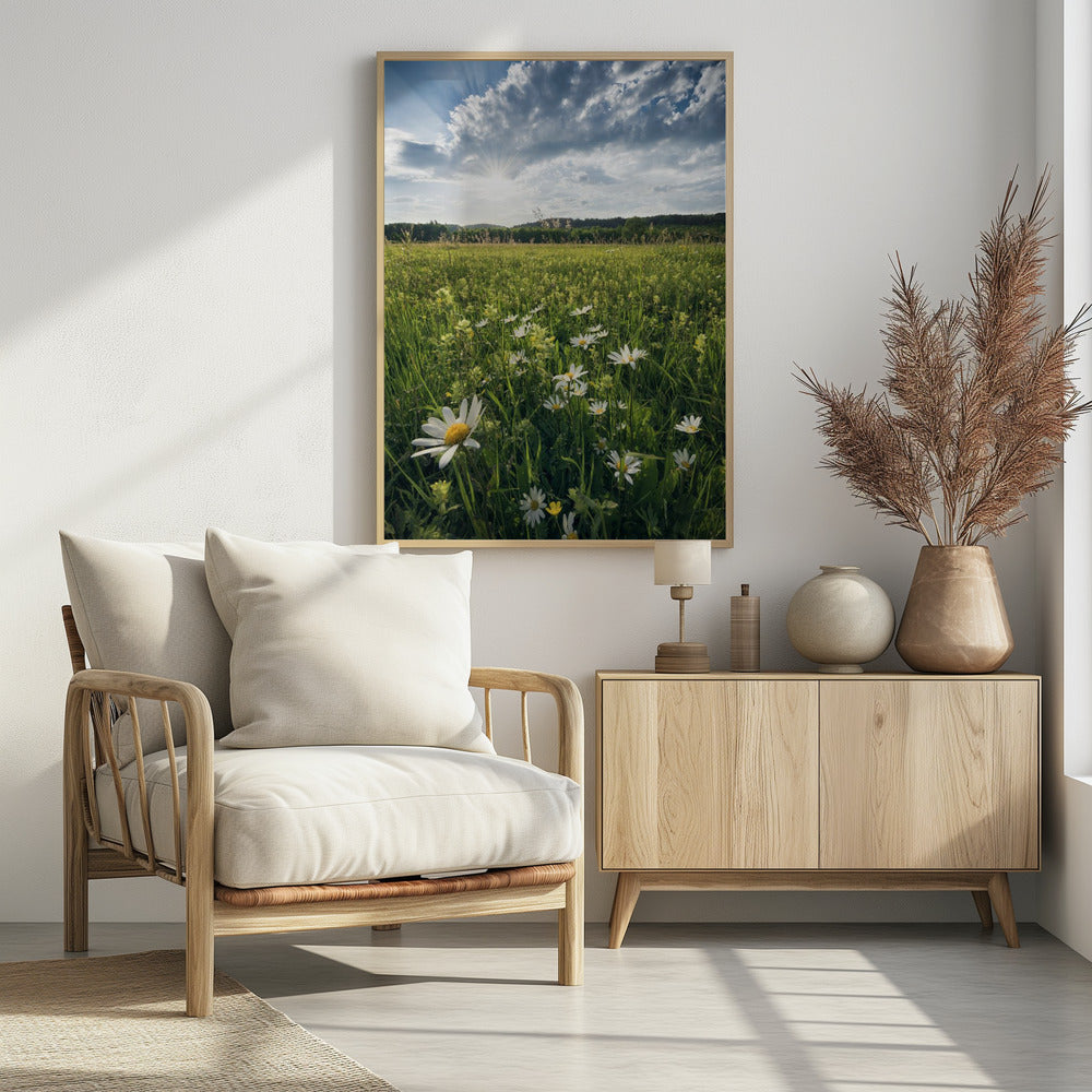 Bloeiende weide | Poster