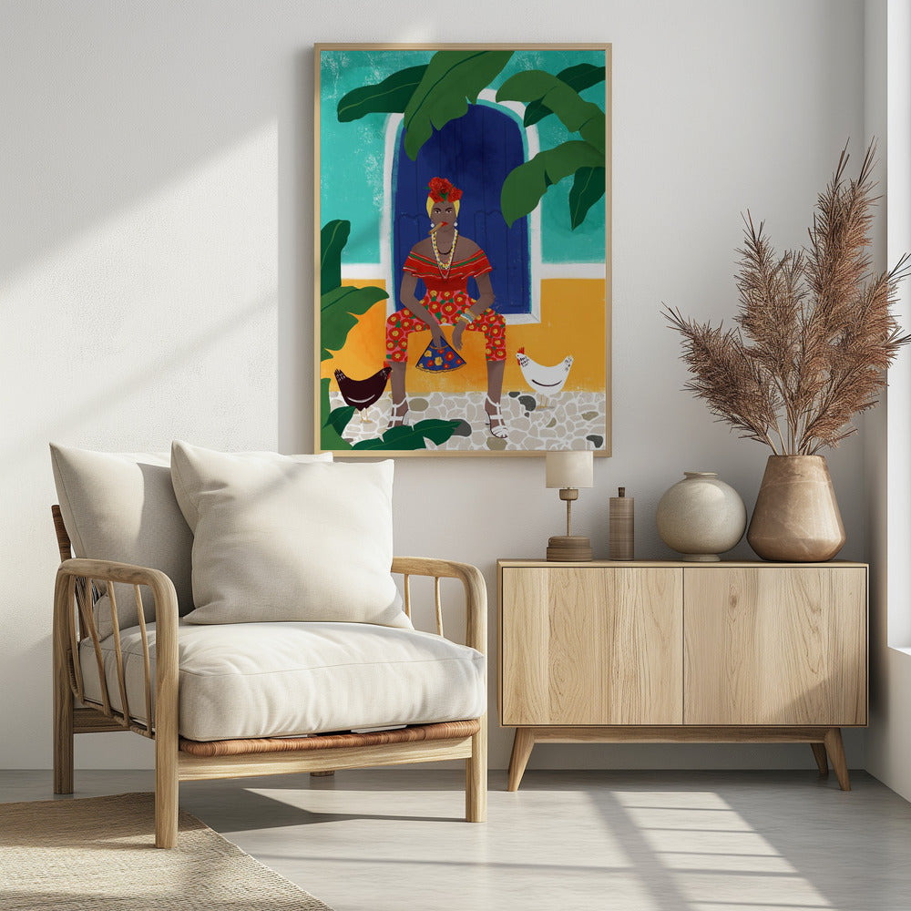 Vrouw aan de sigaar | Poster