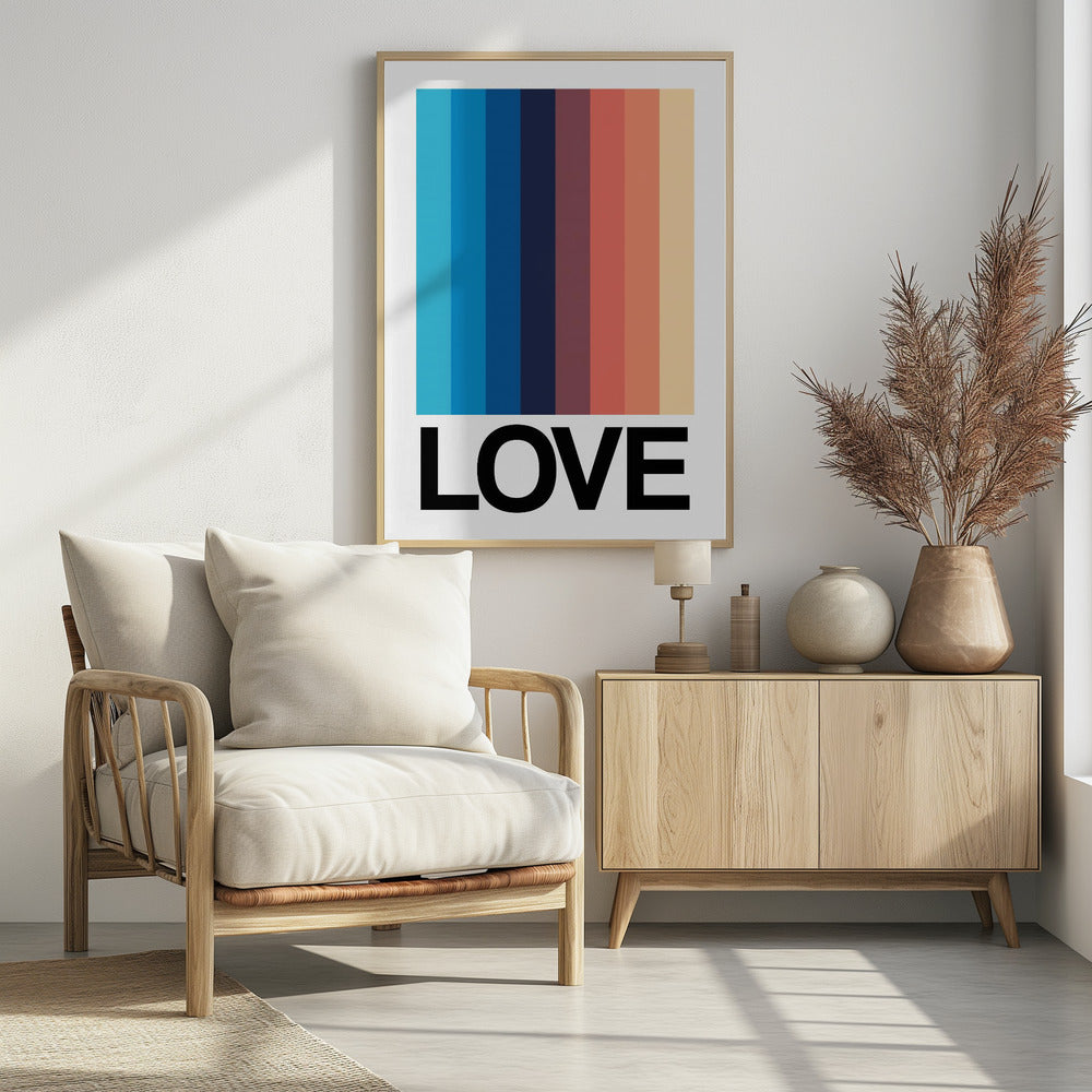 Mirror Stripe LIEFDE | Poster