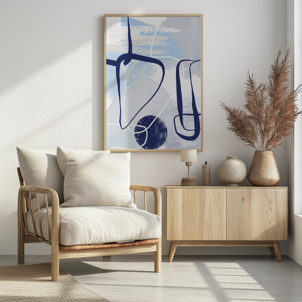 Lines of Blue-1 | Poster