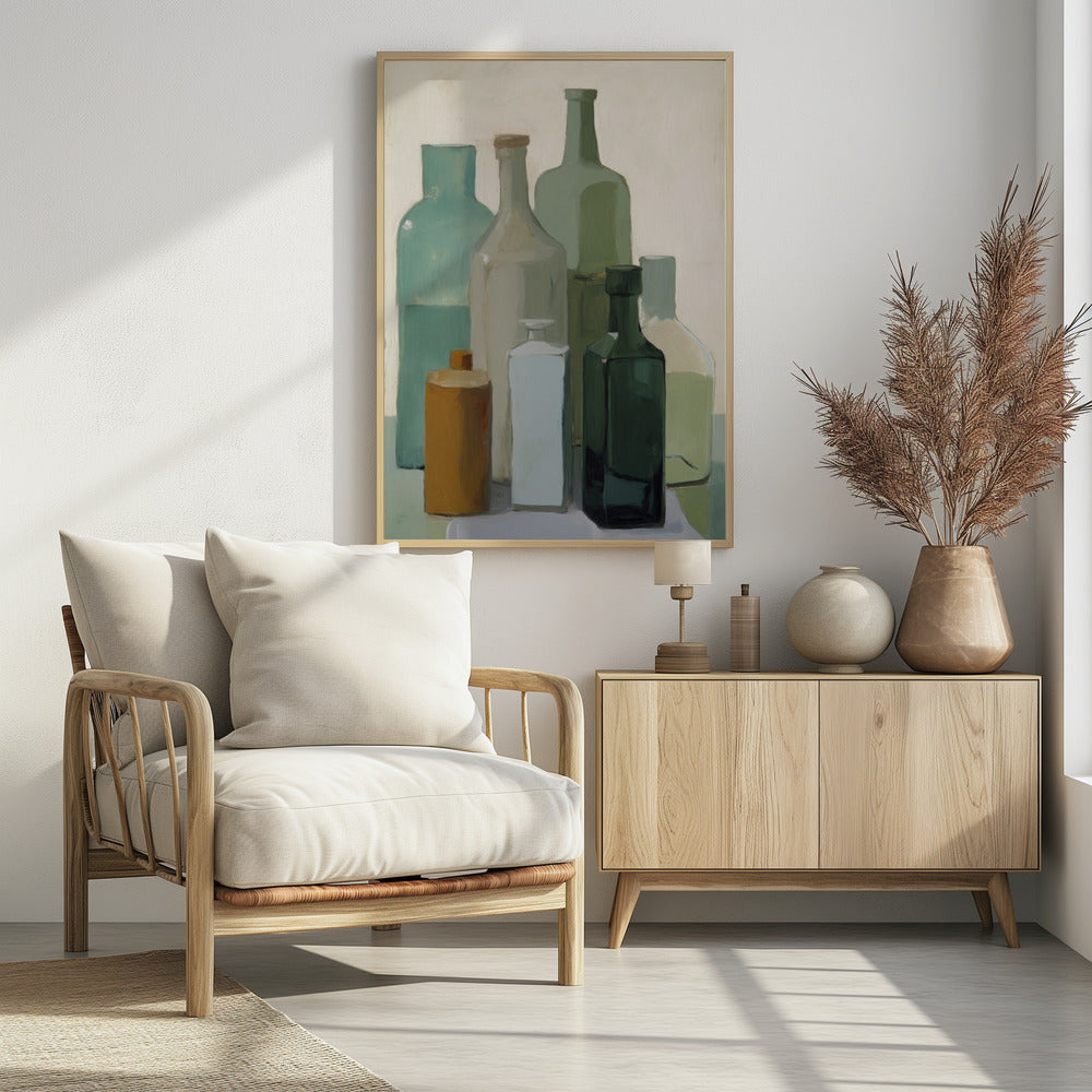 Muted Bottles | Poster