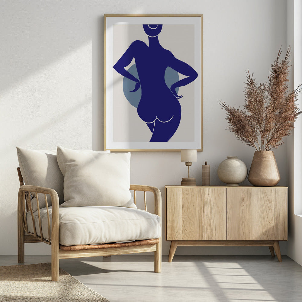 Vrouw Blauw | Poster