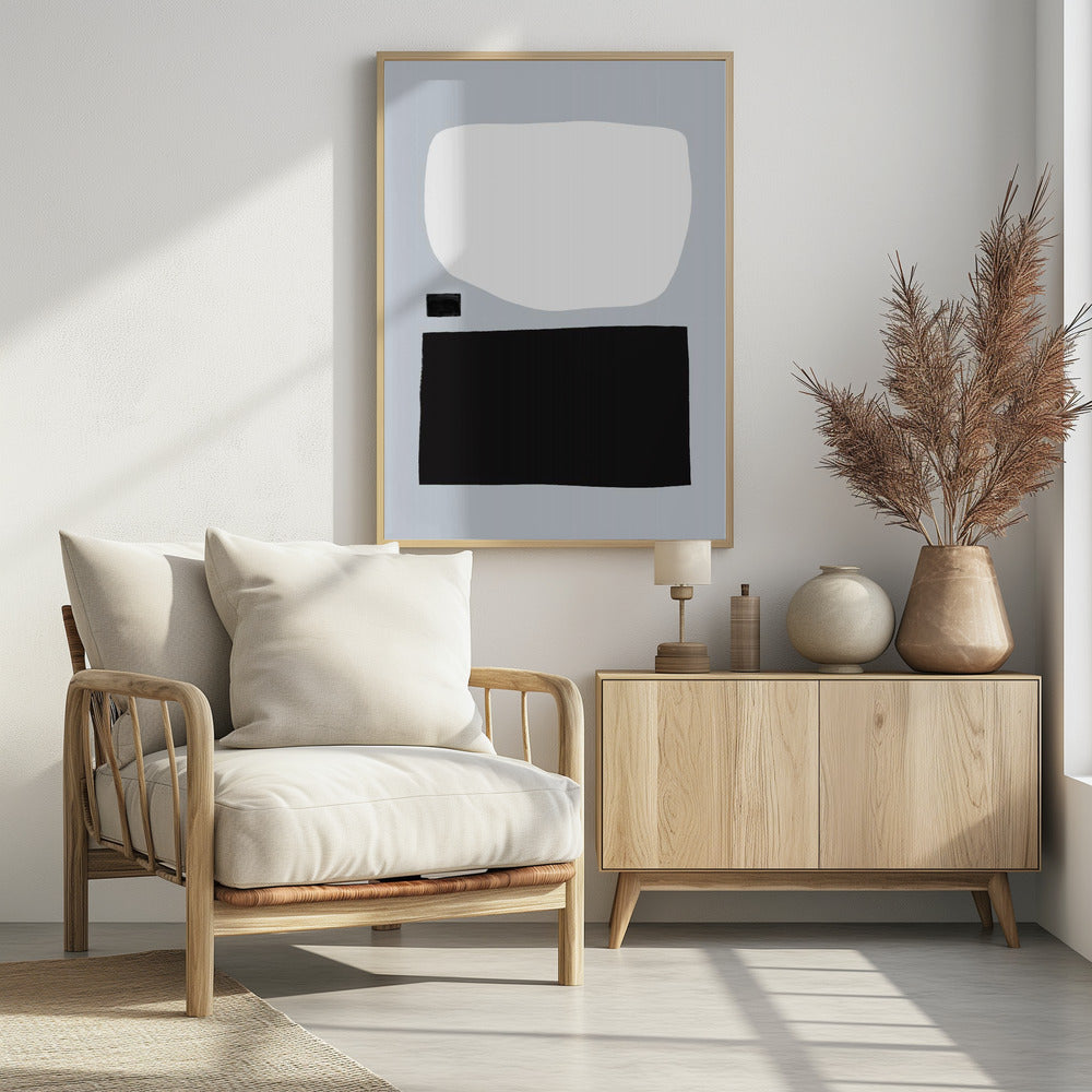 Geometrische vormen in zwart-wit | Poster
