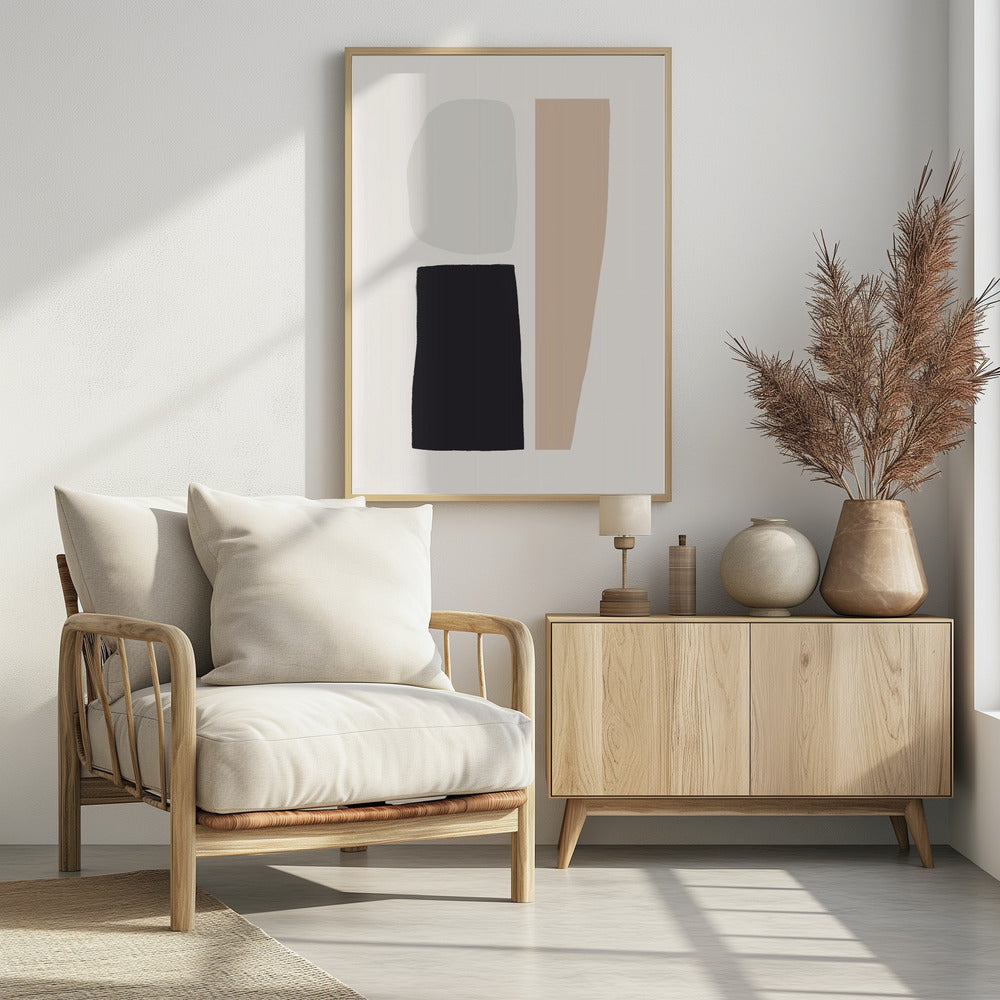 Drie geometrische vormen | Poster