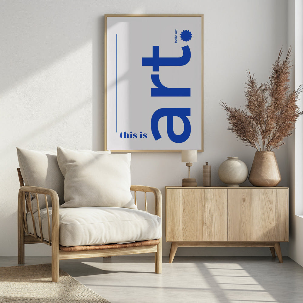 Hallo gedurfde typografie | Poster