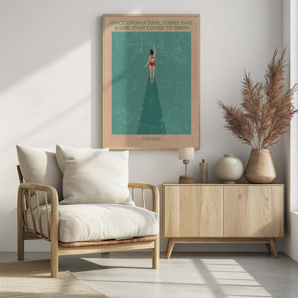 In het open water | Poster