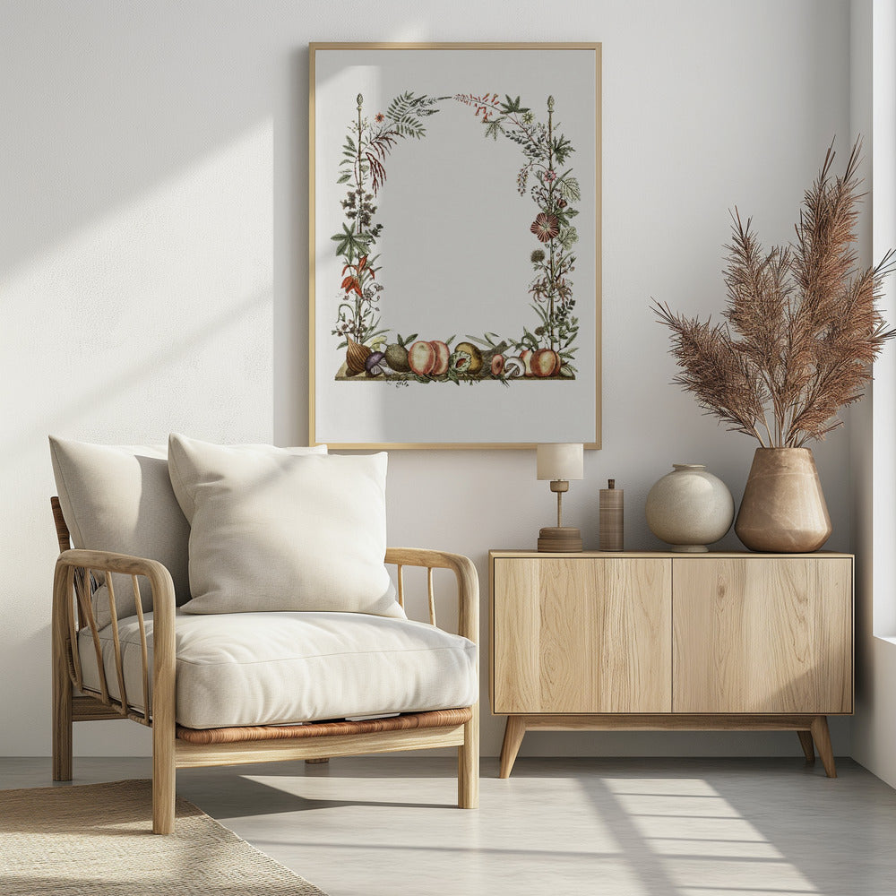 Handgetekende botanische lijst | Poster