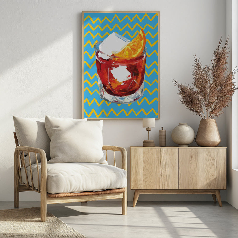 Negroni Blauw | Poster