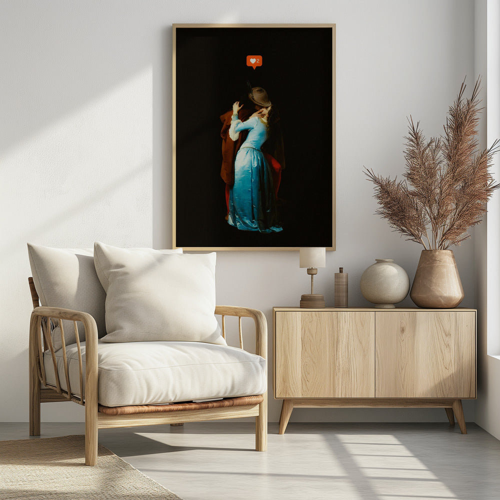 Een moderne kus | Poster
