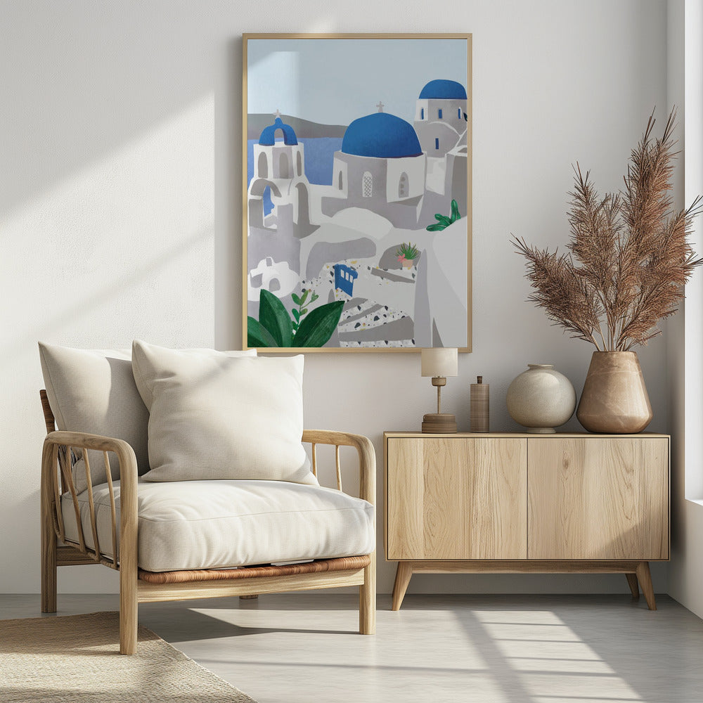 Santorini eiland | Poster