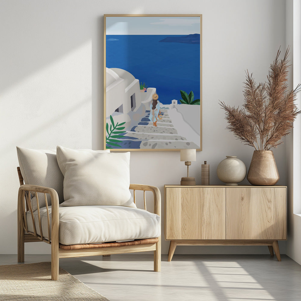 In het blauw | Poster