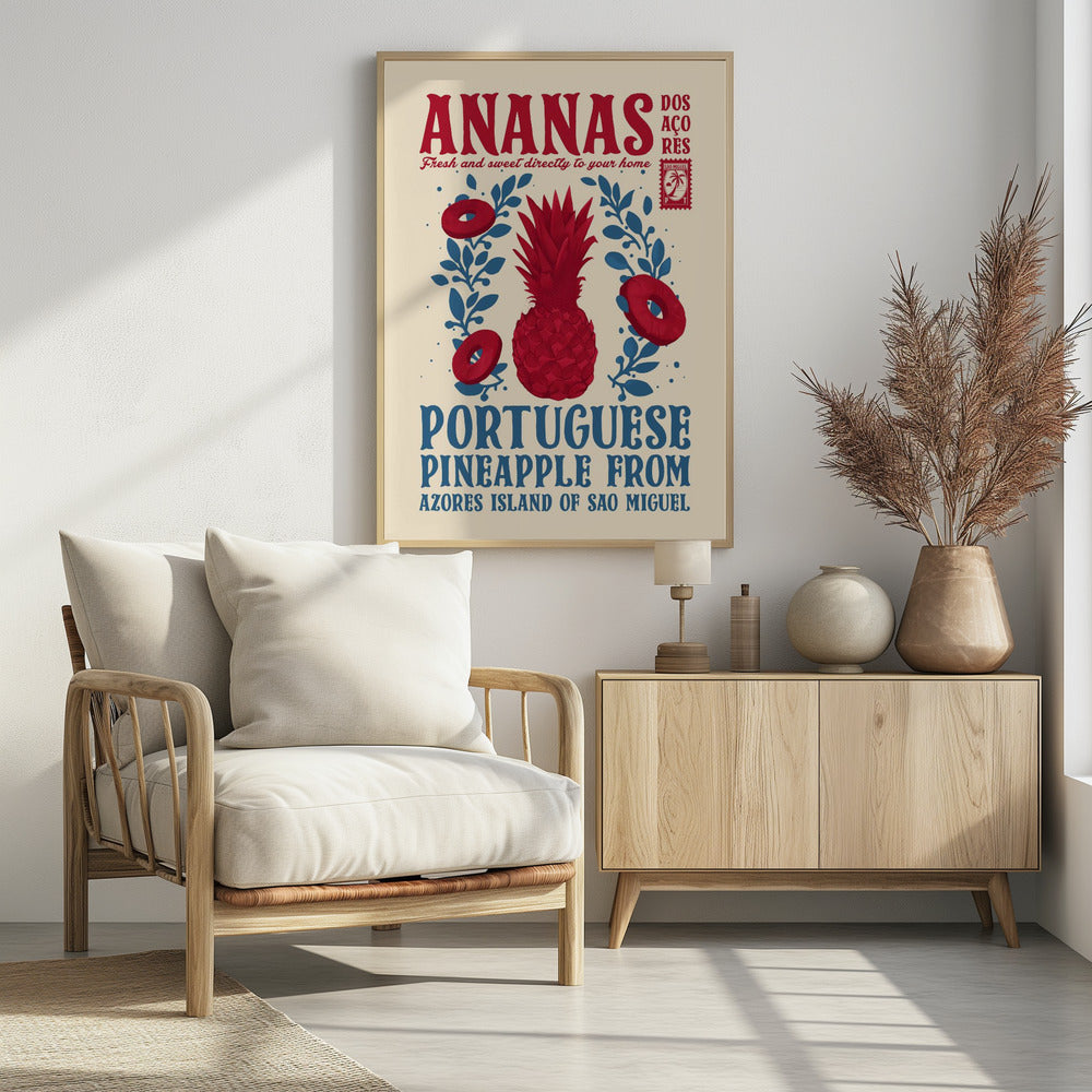 Ananas keukenprint | Poster