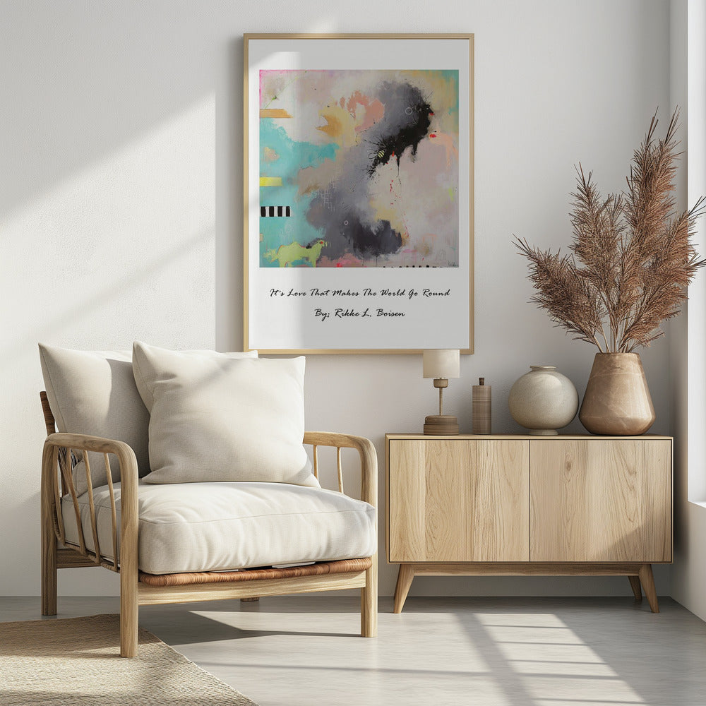 Het is liefde die de wereld laat draaien | Poster