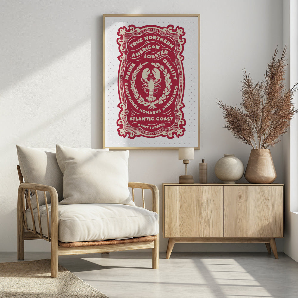 Rode Kreeft | Poster