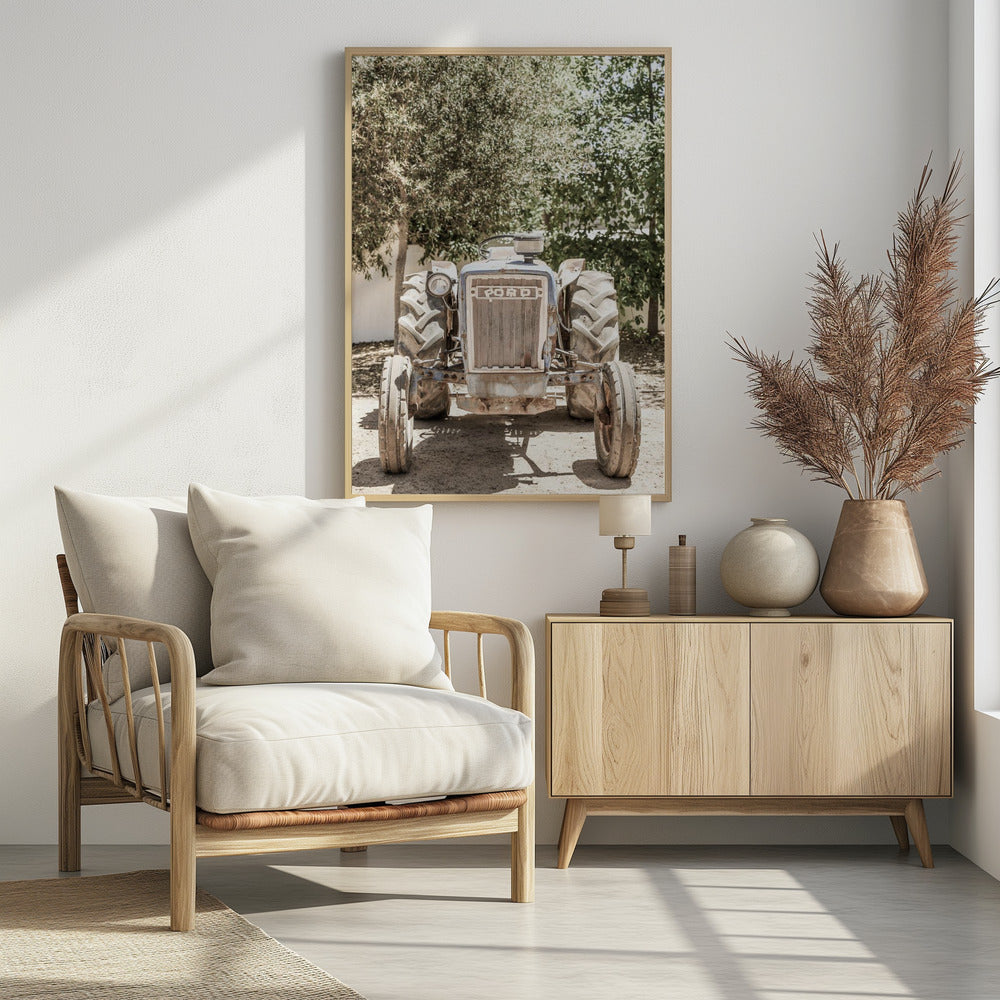 Ruige tractorscène | Poster
