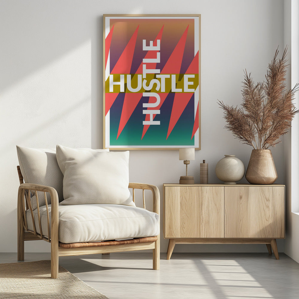 Kleurrijke drukte | Poster