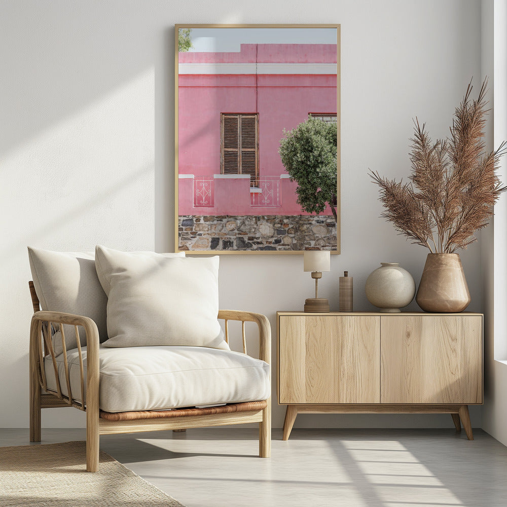 Roze gevel sereniteit | Poster