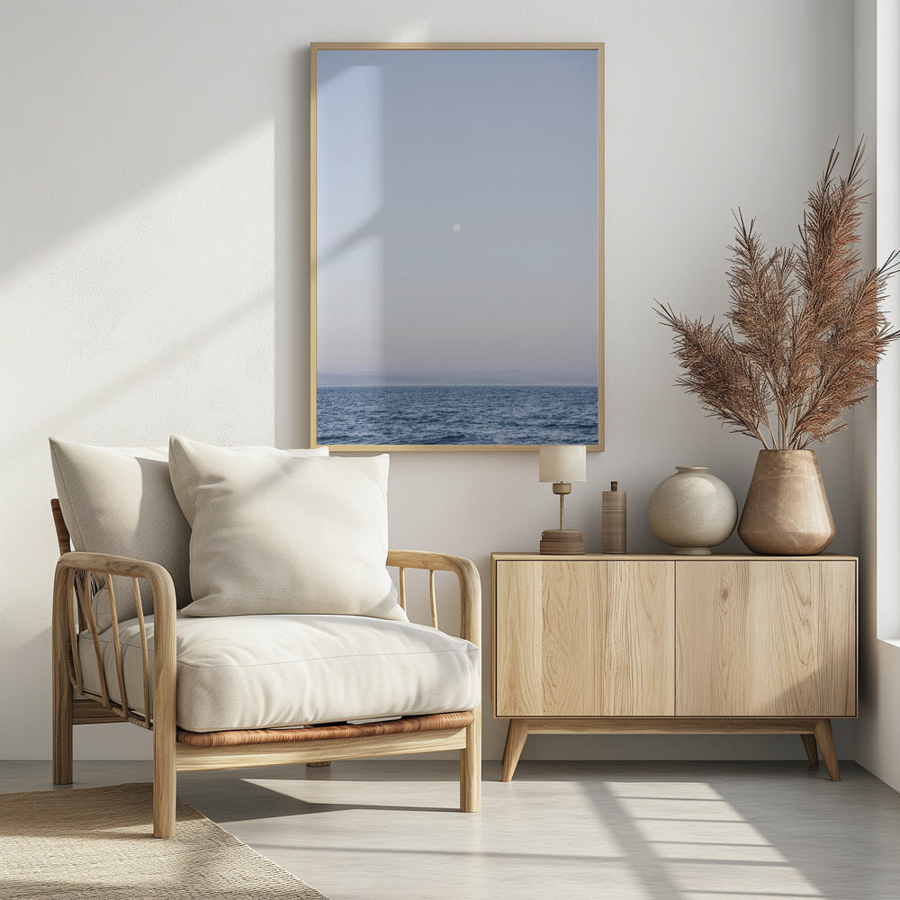 Maanverlichte horizon | Poster