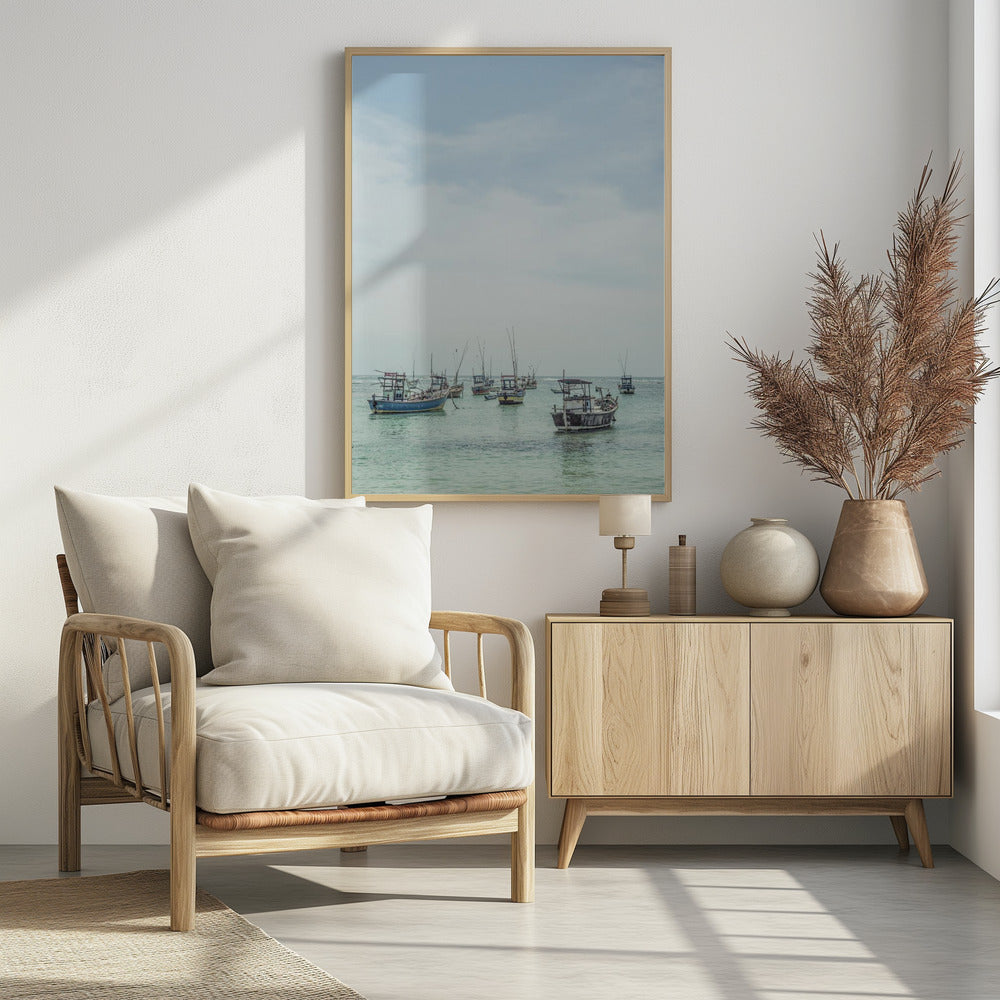 Rustige zeeschepen | Poster