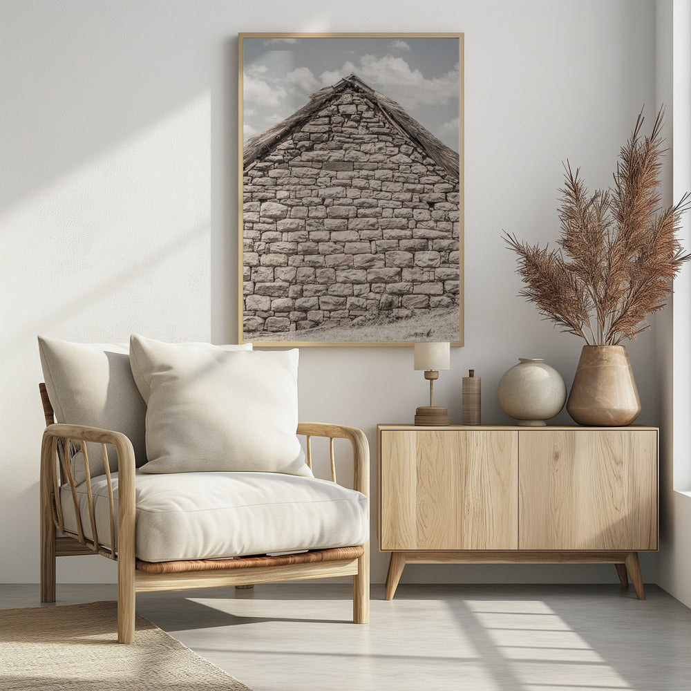 Stenen daklandschap | Poster