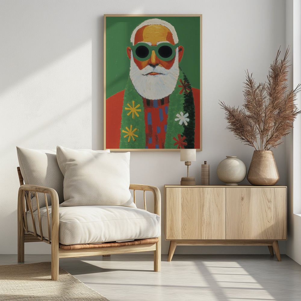 Zonnige Kerstman-stijl | Poster