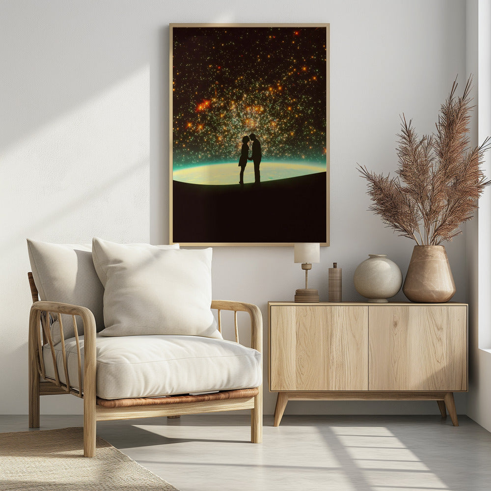 Een kosmische kus | Poster