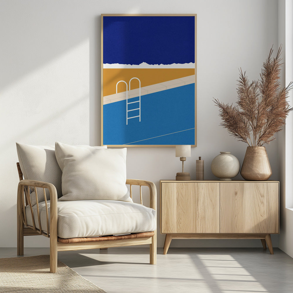 Woestijnzwembad | Poster