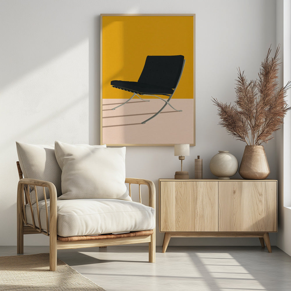Barcelona-stoel van Mies Van Der Rohe | Poster
