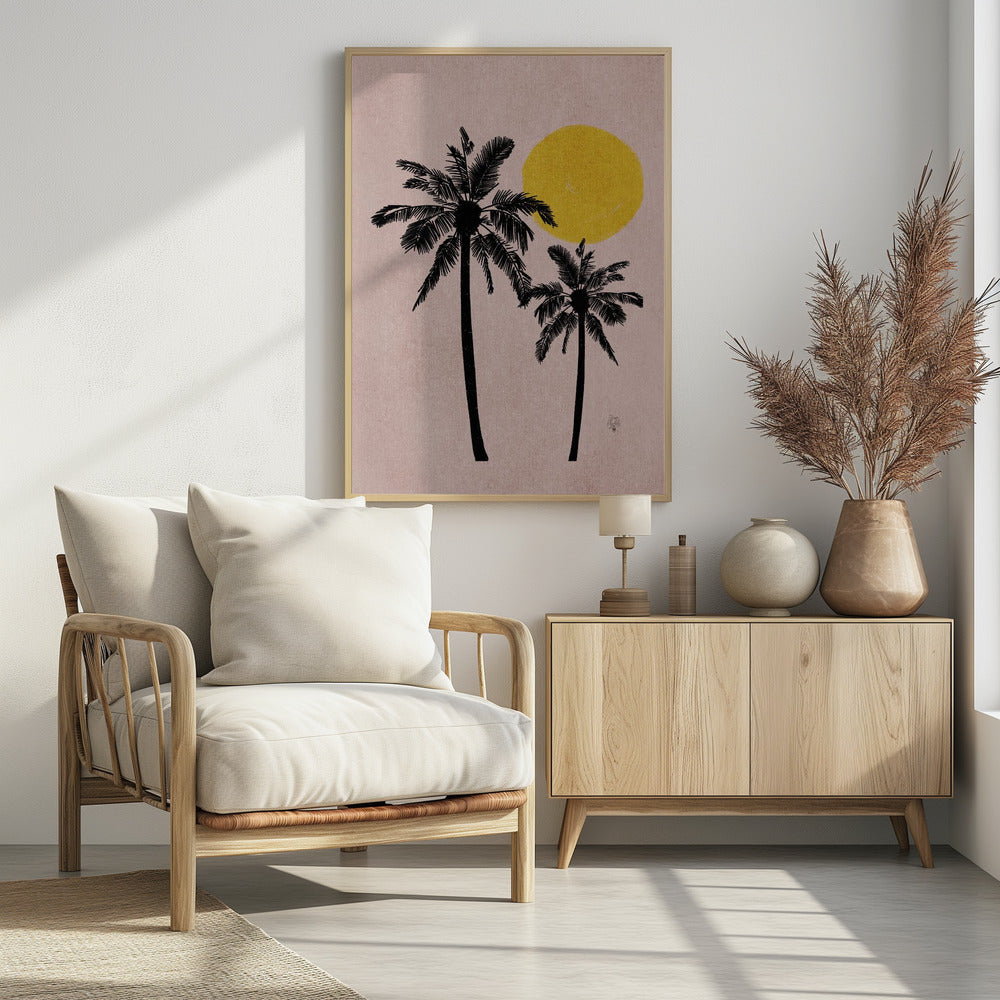 Pink Bg Palm Tree Erum Khalili.png | Poster