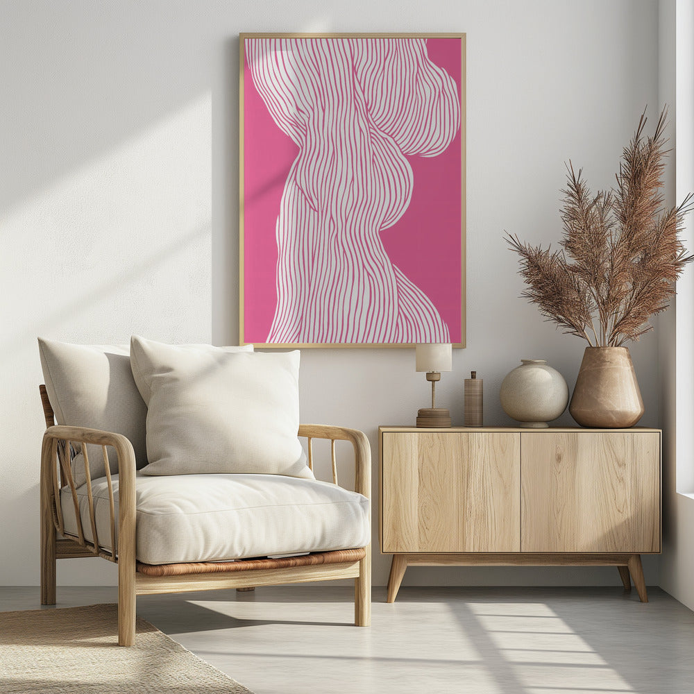 Vloeiende curven | Poster