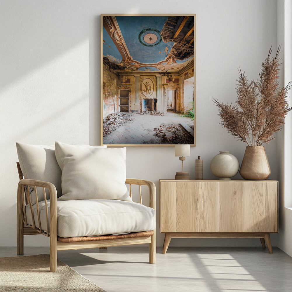 Verlaten villa met fresco | Poster