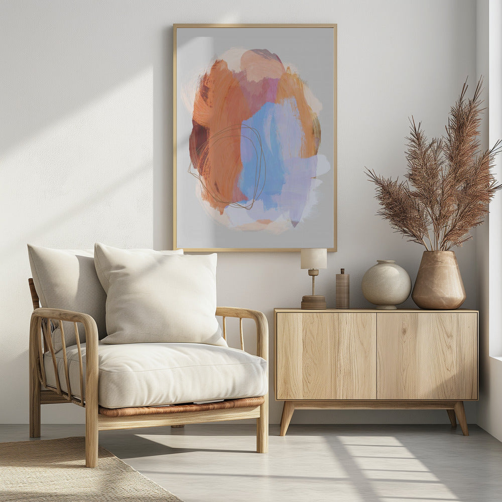 Abstract Brush Strokes 38Z | Poster