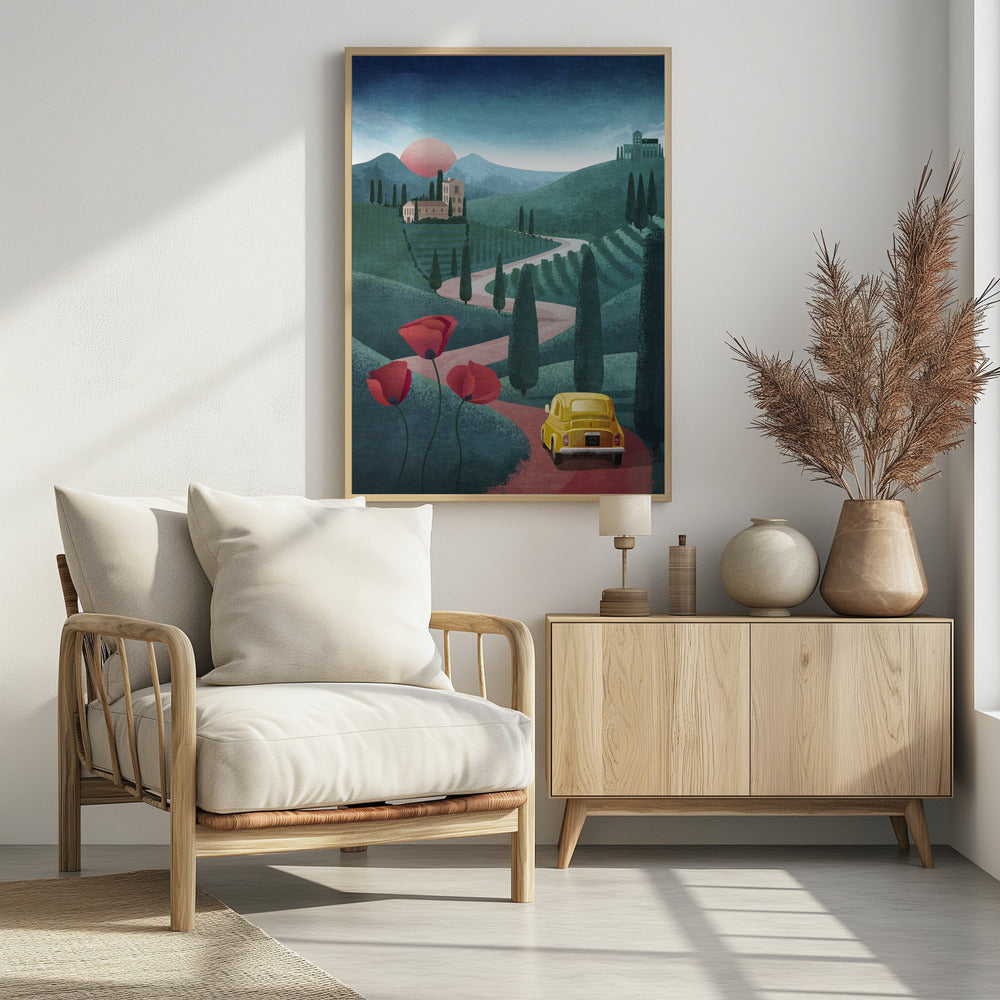 Zonsondergangreis | Poster