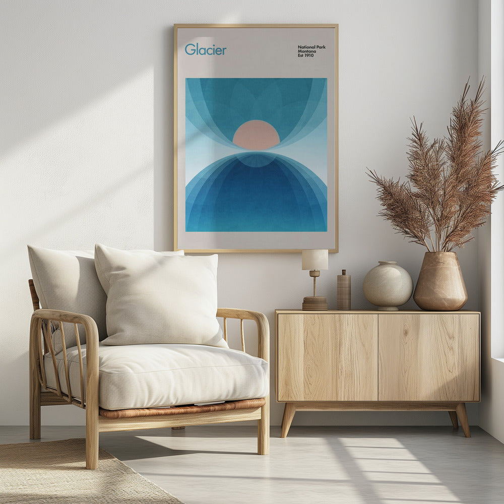 Serene Glacier View | Poster