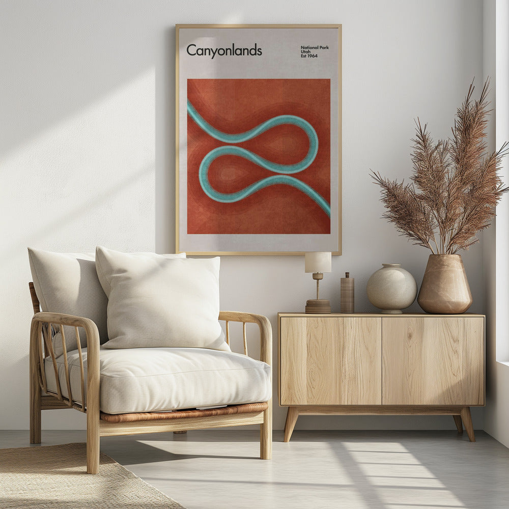 Winding River Paths | Poster