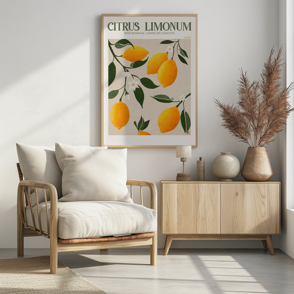 Gouden Citrus Delight | Poster