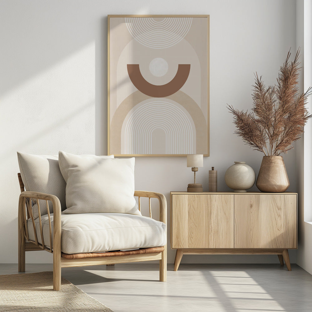 Beige Mid-Century Poster | Poster