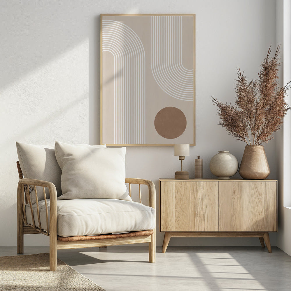 Beige Arc-poster | Poster