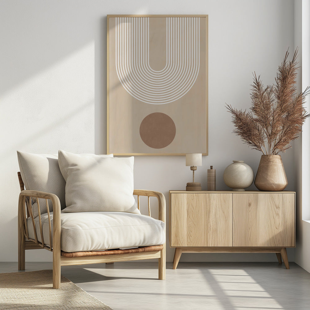 Beige Arc-poster | Poster