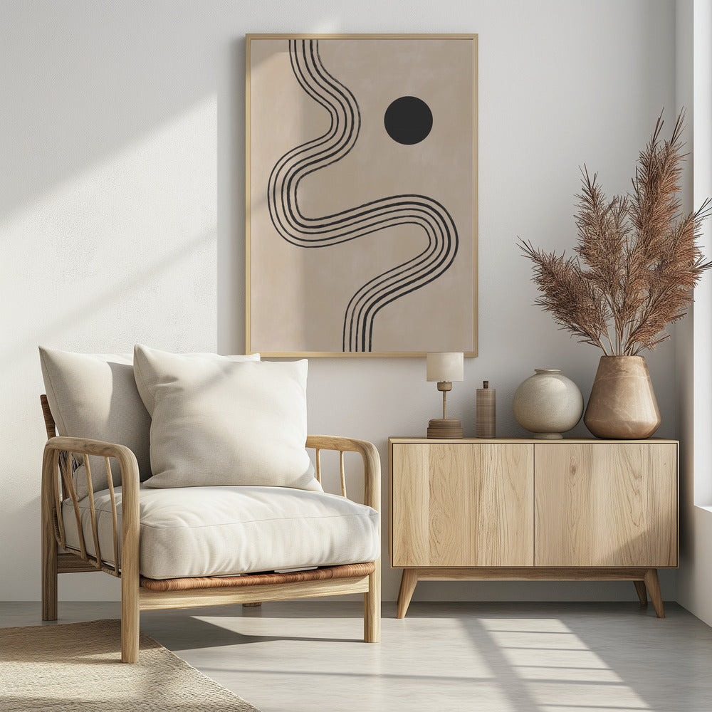 Krommen en bol | Poster