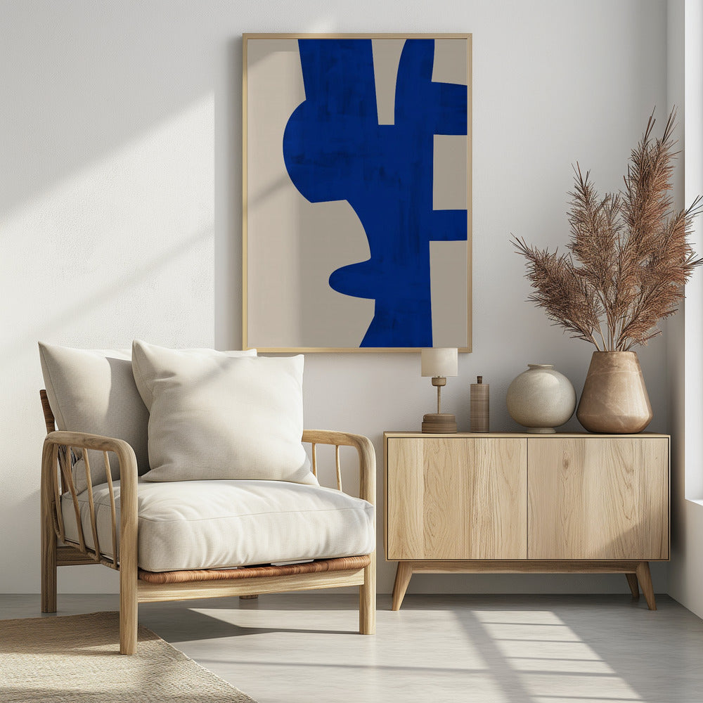 Schaduwen van Blauw | Poster