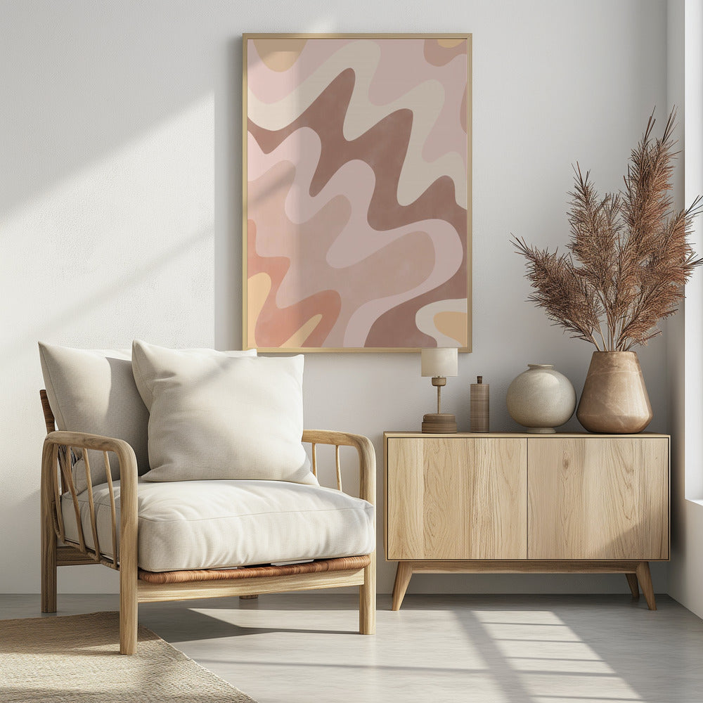 Dromerig golvenlandschap | Poster